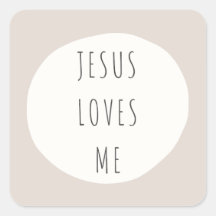 Jesus Liebe mich. Aufkleber & Etikette