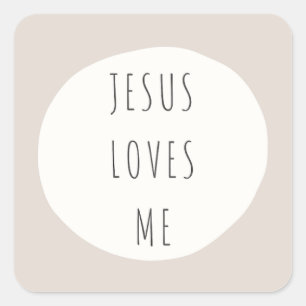 Jesus Liebe mich. Aufkleber & Etikette