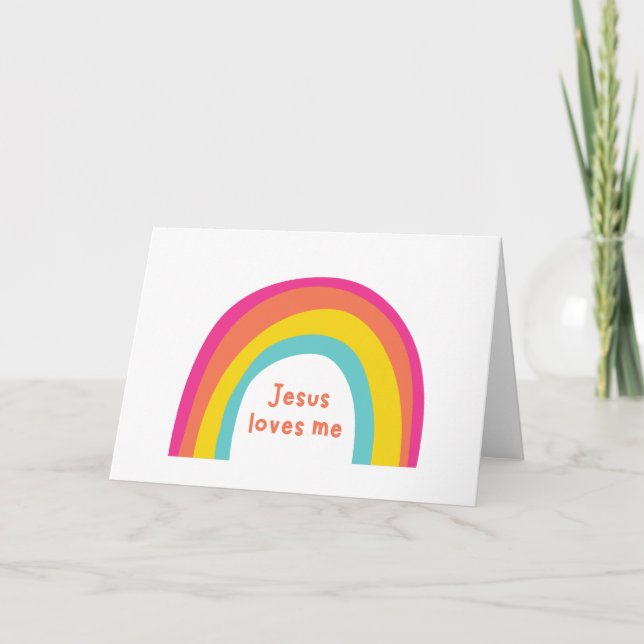 Jesus Liebe mich. Grußkarten Karte (Vorderseite)