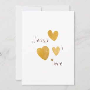Jesus Liebe mich. Moderne Einladungs-Karte digital Einladung