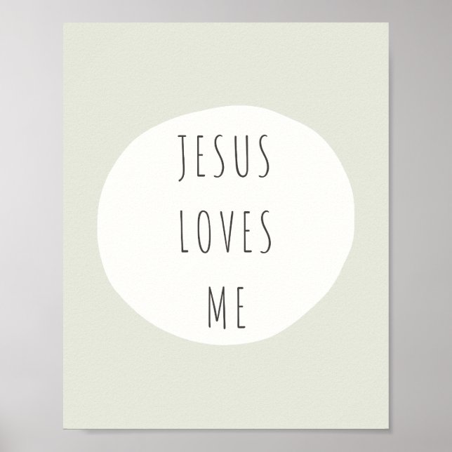 Jesus Liebe mich. Poster & Prints (Vorne)
