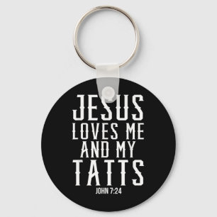 Jesus Liebe mich und meine Tatra Funny Tattoo Chri Schlüsselanhänger