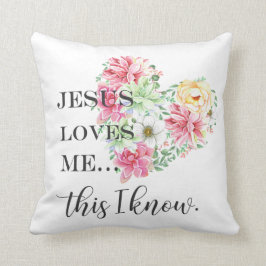 Jesus Liebe mir dies weiß Kissen