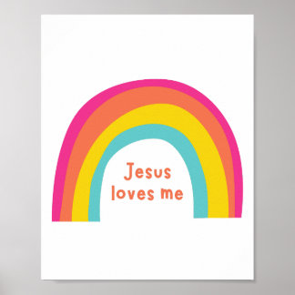 Jesus Liebe mir Regenbogenposter & Prints Poster