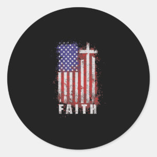 Jesus Liebe   Patriotischer Christlicher Glaube Je Runder Aufkleber