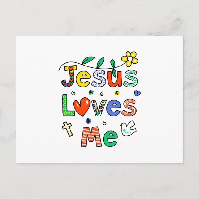 Jesus Liebe Postkarte (Vorderseite)