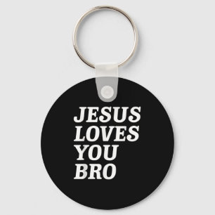 Jesus Liebe Sie Bro, Funny Christlich Faith Retro Schlüsselanhänger