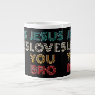 Jesus Liebe Sie Bro, lustige Christliche Glaube Re Jumbo-Tasse