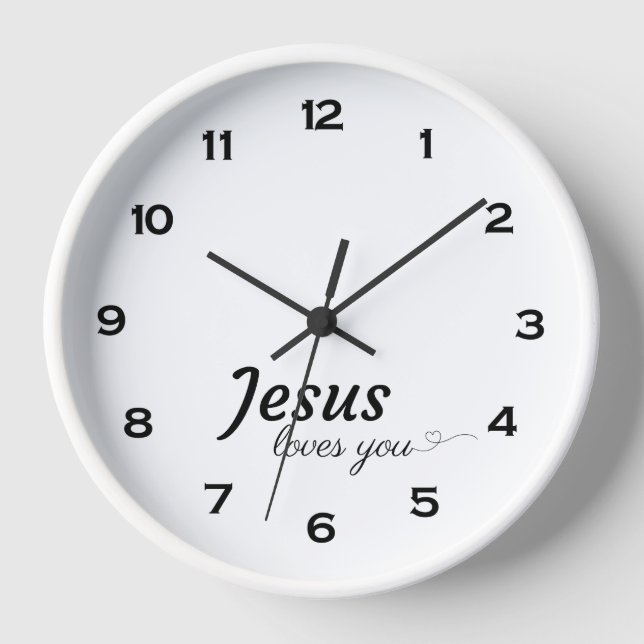 Jesus Liebe Sie die Uhr (Vorderseite)