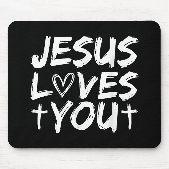 Jesus Liebe Sie Jesus Mousepad (Vorne)