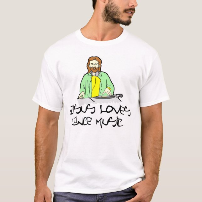Jesus-Liebe-Tanzmusik T-Shirt (Vorderseite)
