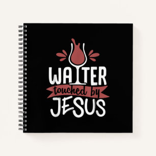 Jesus Liebe   Von Jesus Christwein berührtes Wass Notizbuch