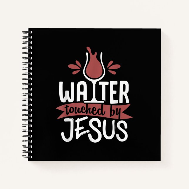 Jesus Liebe | Von Jesus Christwein berührtes Wasse Notizbuch (Vorderseite)