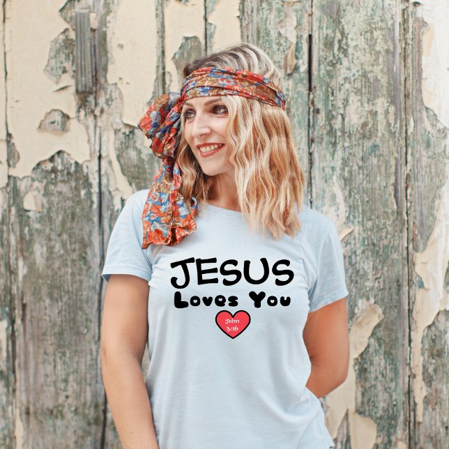 Jesus Liebe You Red Heart T-Shirt (Von Creator hochgeladen)