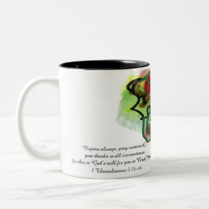 Jesus-Liebe Zweifarbige Tasse