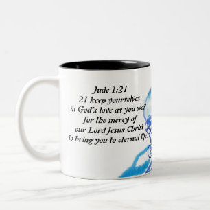 Jesus-Liebe Zweifarbige Tasse