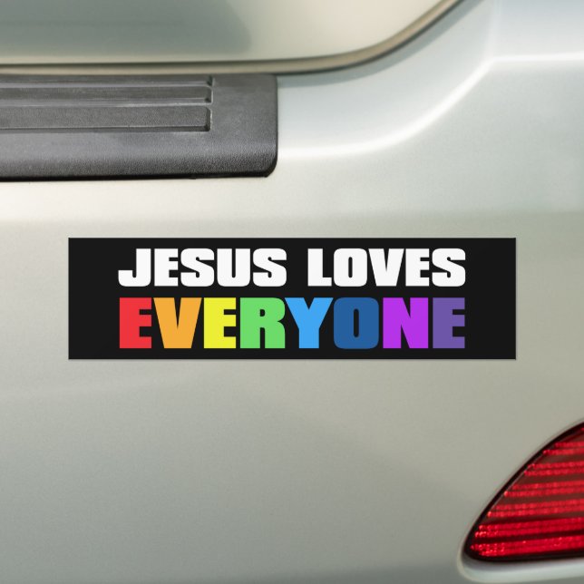 Jesus Lieben Alle Christlichen LGBTQ Autoaufkleber (Auf Auto)