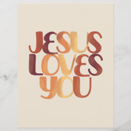 Jesus-Lieben Christliche Typografie-Gestaltung Flyer