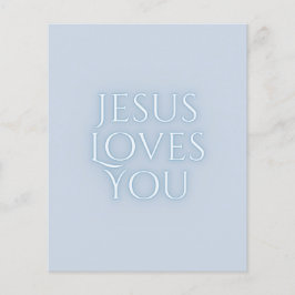 Jesus-Lieben Christliche Typografie-Gestaltung Flyer