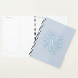 Jesus-Lieben Christliche Typografie-Gestaltung Planer