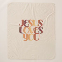 Jesus-Lieben Christliche Typografie-Gestaltung Sherpadecke