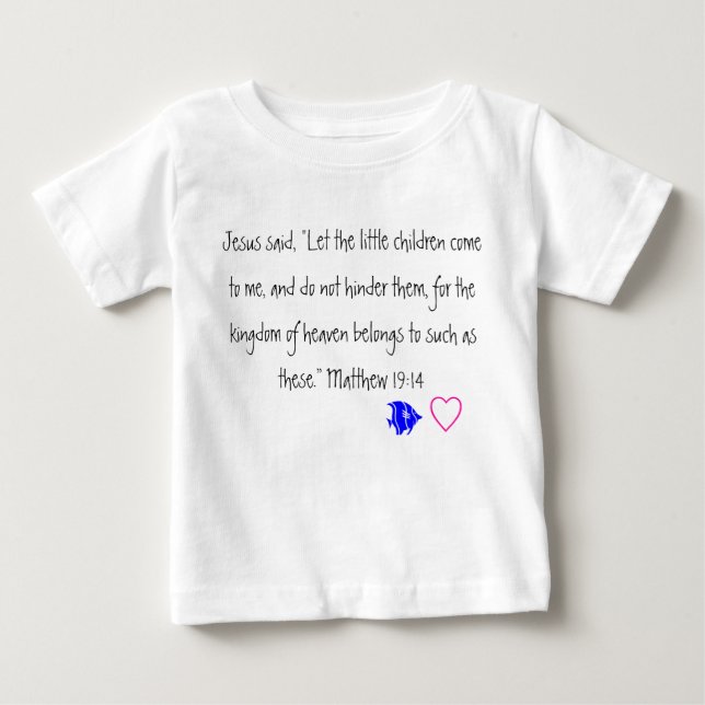 Jesus-Lieben das kleine Kindkleinkindt-shirt Baby T-shirt (Vorderseite)