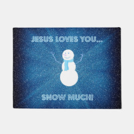 Jesus Lieben, dass du viel Schnee hast! Christlich Fußmatte