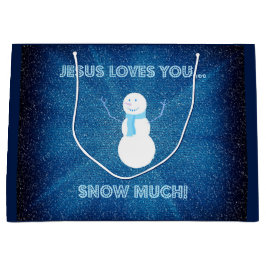 Jesus Lieben, dass du viel Schnee hast! Christlich Große Geschenktüte