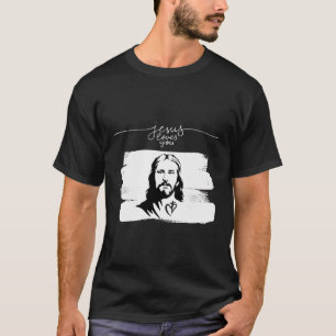 Jesus Lieben, die du überquerst, und Herzen Christ T-Shirt