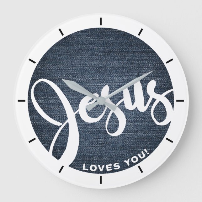 Jesus Lieben, die du verleugnest Große Wanduhr (Vorderseite)