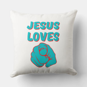 Jesus-Lieben, die Sie glauben Kissen