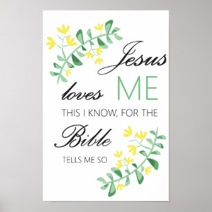 Jesus-Lieben ich - Babyraumplakat Poster