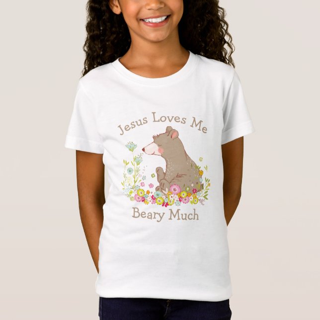 Jesus-Lieben ich Beary viel T-Shirt (Vorderseite)