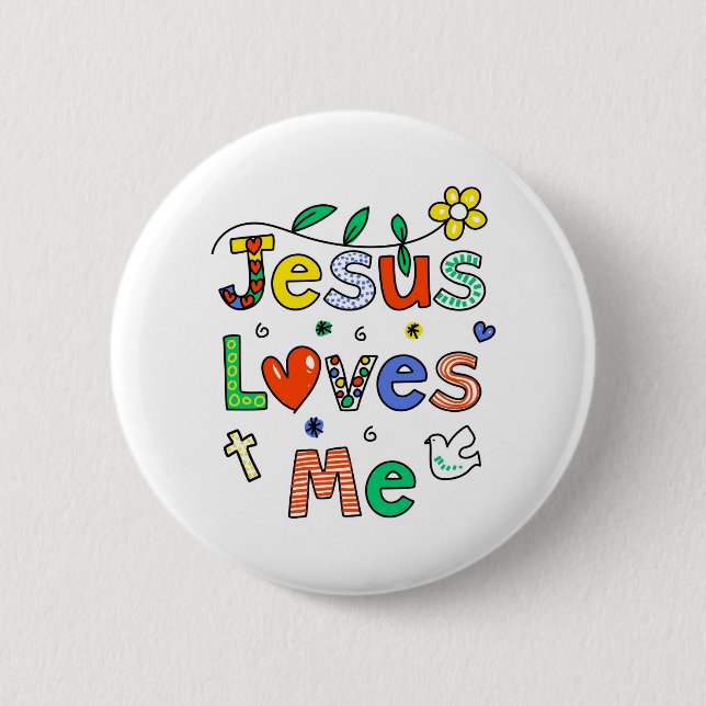 Jesus-Lieben ich Button (Vorderseite)