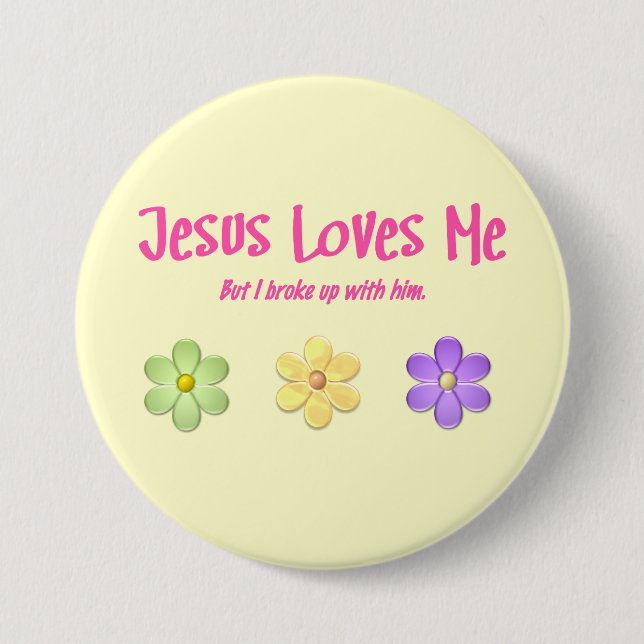 Jesus-Lieben ich Button (Vorderseite)