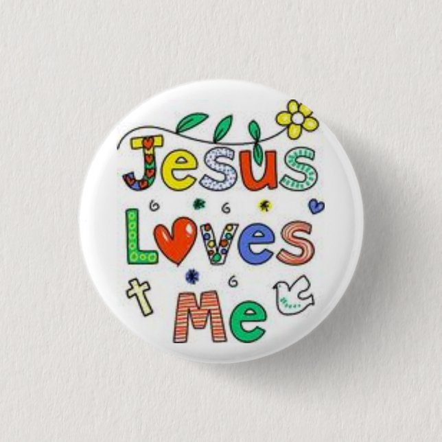 Jesus-Lieben ich Button (Vorderseite)