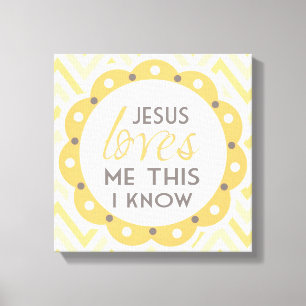 Jesus-Lieben ich dieses kenne ich Leinwanddruck