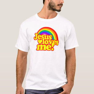 Jesus-Lieben ich (mit Regenbogen) T-Shirt