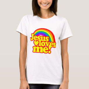 Jesus-Lieben ich (mit Regenbogen) T-Shirt