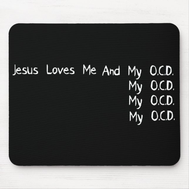 Jesus-Lieben ich Mousepad (Vorne)