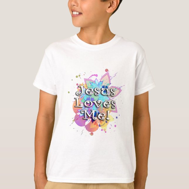 Jesus-Lieben ich, PastellWatercolor T-Shirt (Vorderseite)
