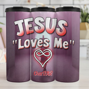 Jesus Lieben Ich: Unendliches Herz Thermosbecher