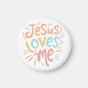 Jesus Lieben Ich - Vintages Design Magnet