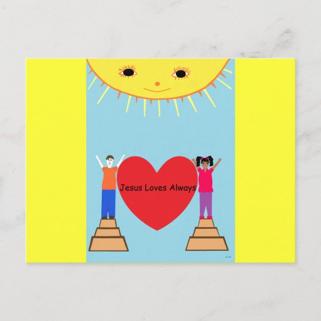 Jesus Lieben immer Postkarte (Vorderseite)