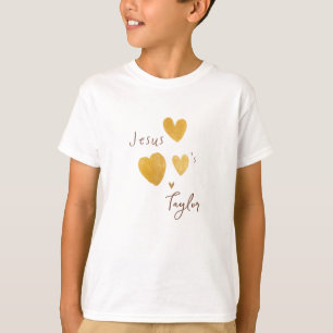 Jesus Lieben Individuelle Name Kinder T - Shirt