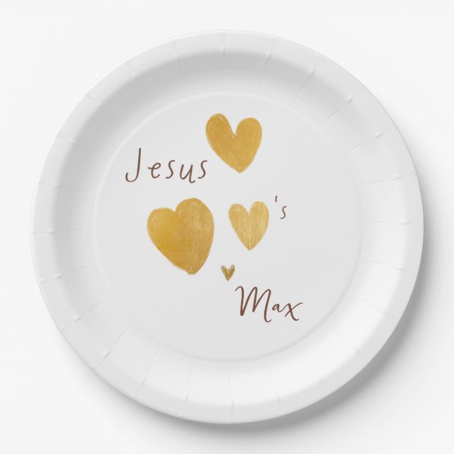 Jesus Lieben Individuelle Name Paper Teller modern (Vorderseite)