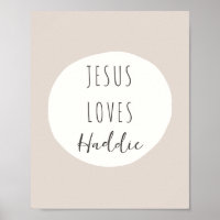 Jesus Lieben individuelle Name Poster & Prints