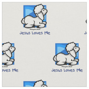 Jesus-Lieben-Lamm Stoff