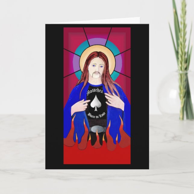 JESUS LIEBEN LEMMY CARD KARTE (Vorderseite)