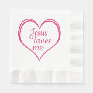 JESUS LIEBEN ME im Herzen Serviette
